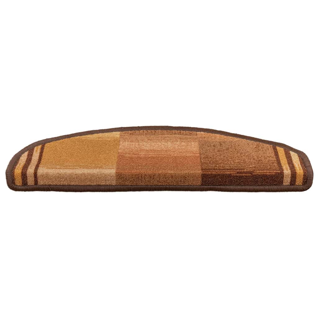 vidaXL Samoprzylepne nakładki na schody, 10 szt., 65x21x4 cm, brązowe