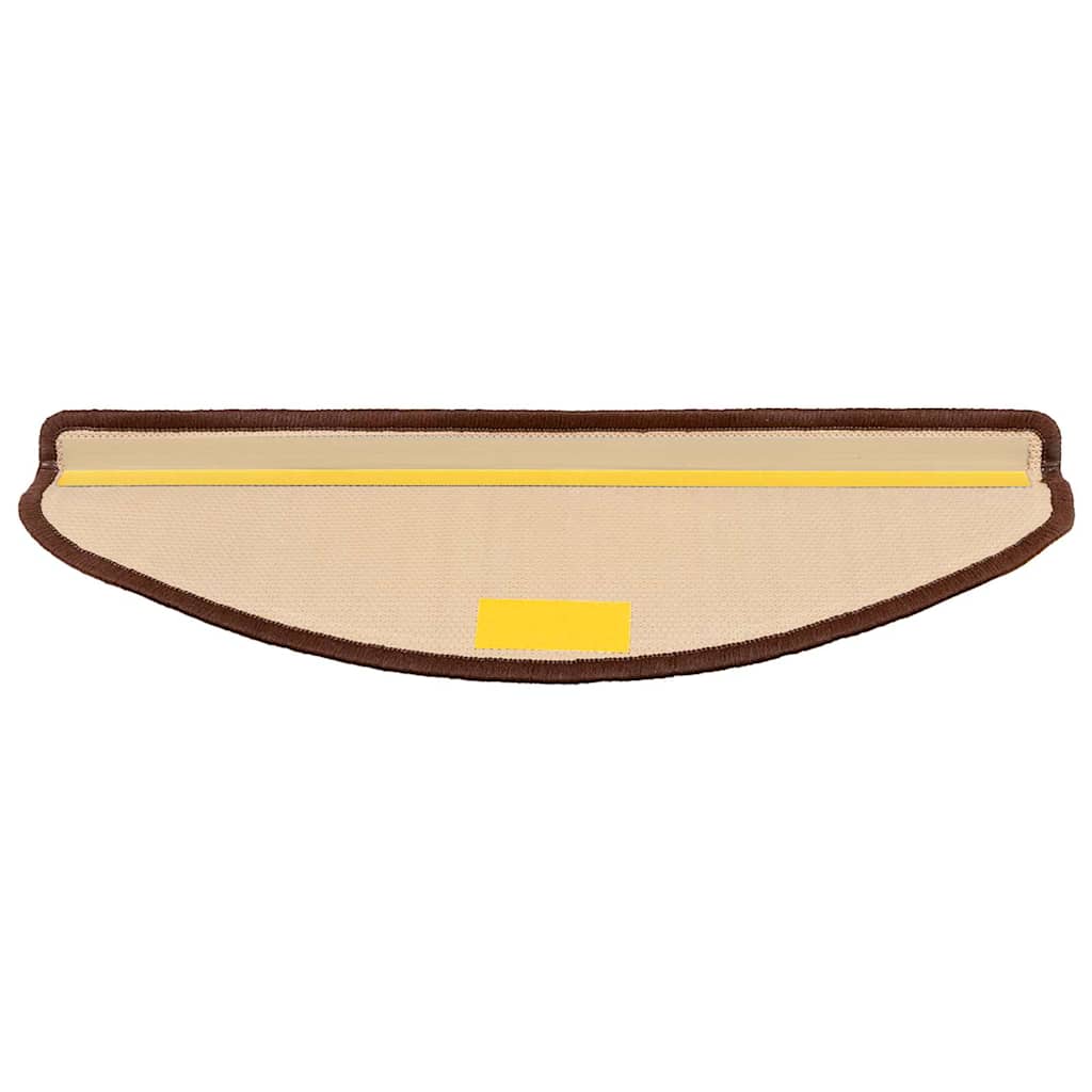 vidaXL Samoprzylepne nakładki na schody, 10 szt., 65x21x4 cm, brązowe