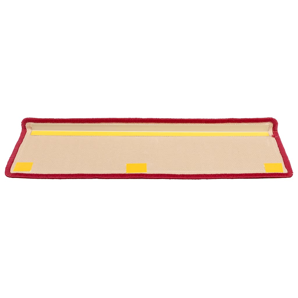 vidaXL Samoprzylepne nakładki na schody, 5 szt., 65x21x4 cm, czerwone
