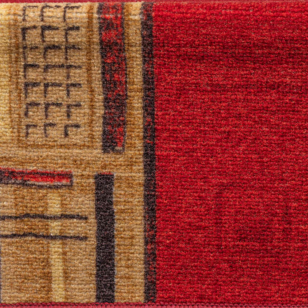 vidaXL Samoprzylepne nakładki na schody, 5 szt., 65x21x4 cm, czerwone