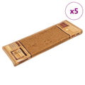 vidaXL Samoprzylepne nakładki na schody, 5 szt., 65x21x4 cm, beżowe
