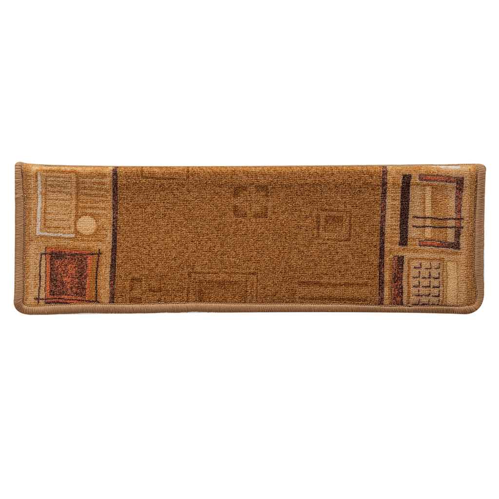 vidaXL Samoprzylepne nakładki na schody, 10 szt., 65x21x4 cm, beżowe