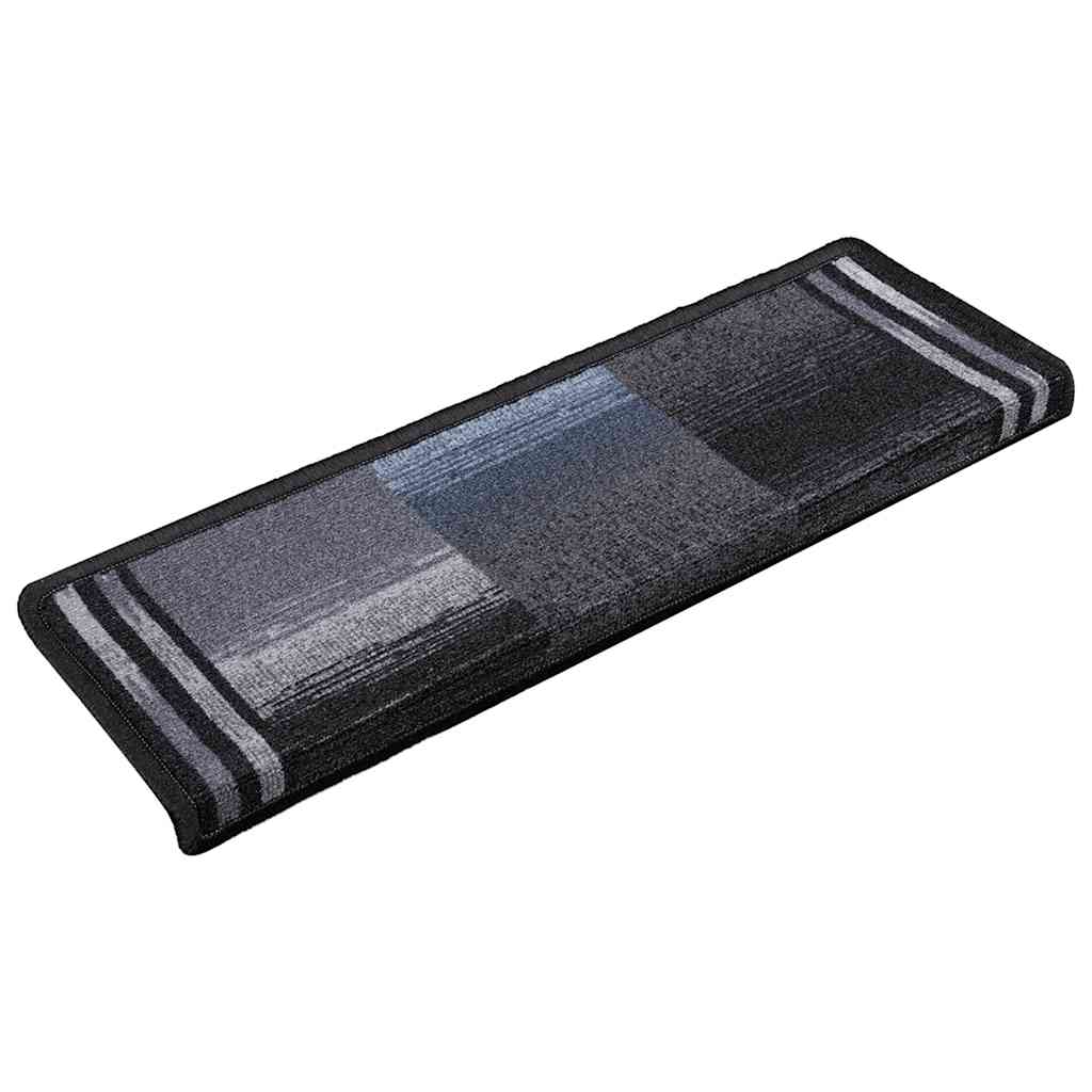 vidaXL Samoprzylepne nakładki na schody 5 szt., 65x21x4cm czarno-szare