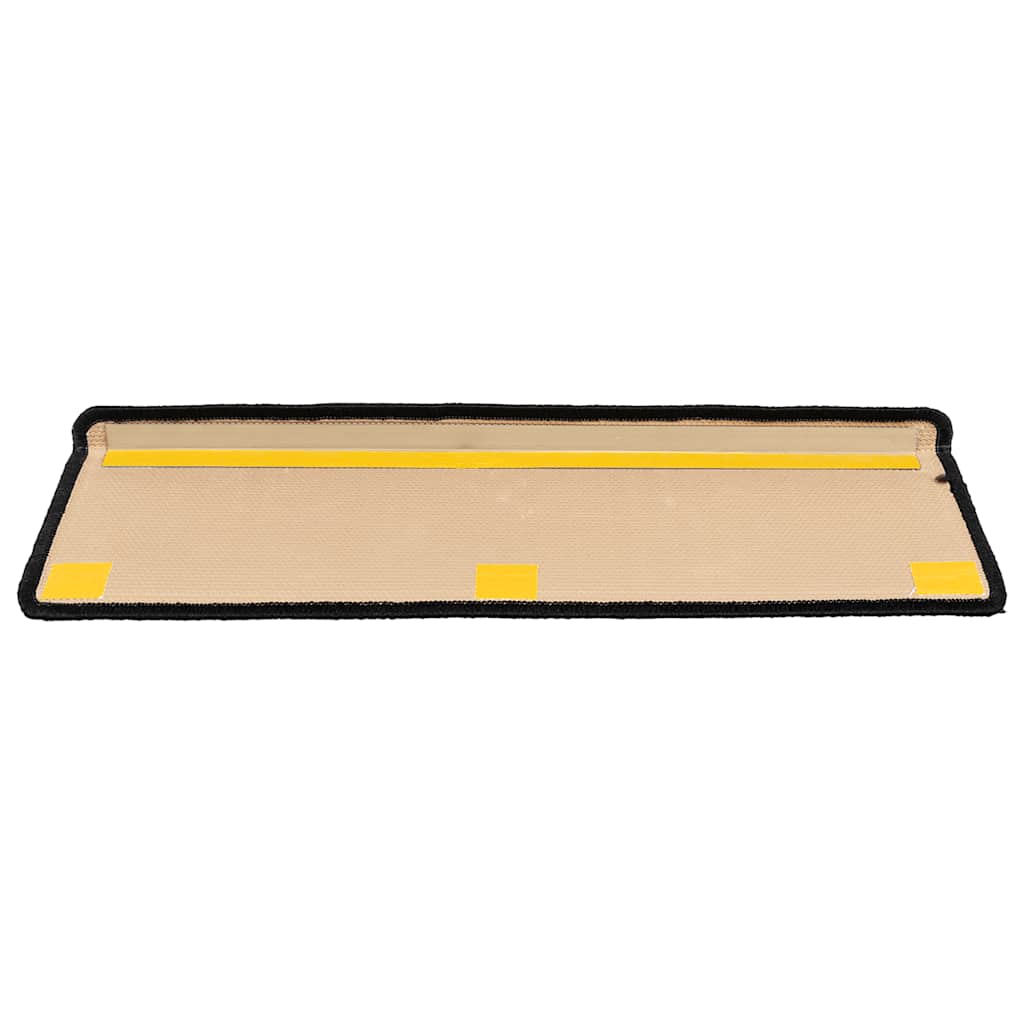 vidaXL Samoprzylepne nakładki na schody 5 szt., 65x21x4cm czarno-szare