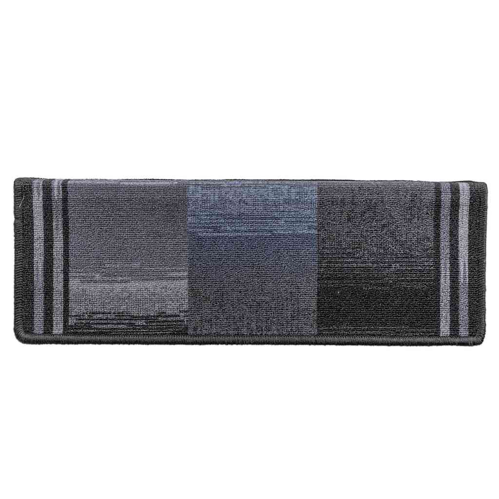 vidaXL Samoprzylepne nakładki na schody 5 szt., 65x21x4cm czarno-szare