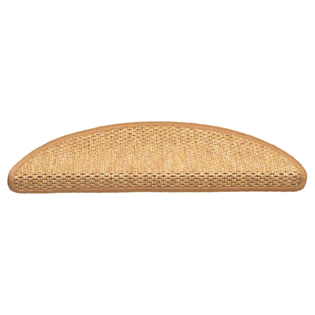 vidaXL Samoprzylepne nakładki na schody, 15 szt., 56x17x3 cm, sizalowe