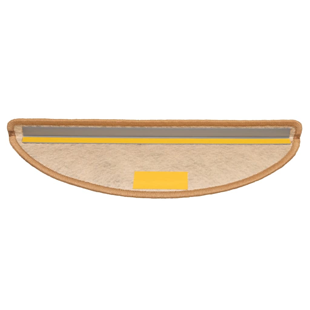 vidaXL Samoprzylepne nakładki na schody, 15 szt., 56x17x3 cm, sizalowe