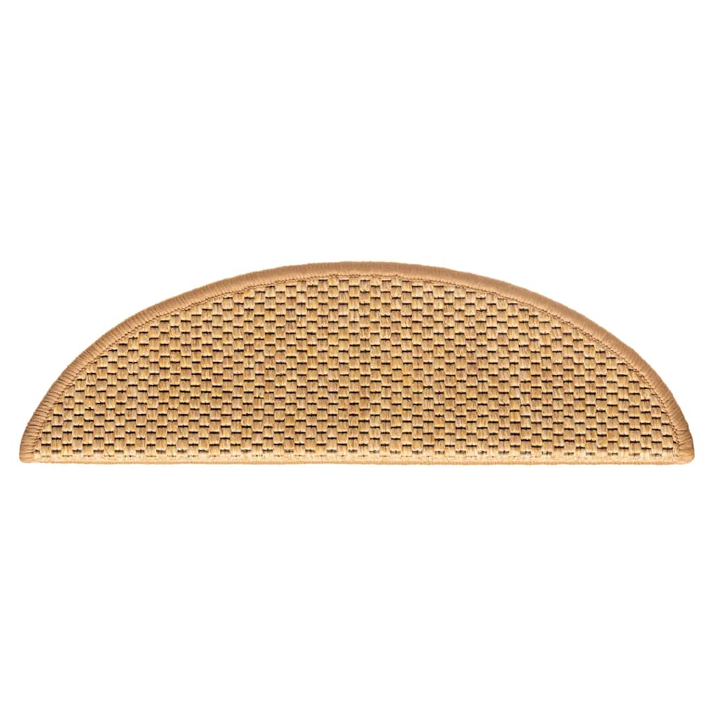 vidaXL Samoprzylepne nakładki na schody, 15 szt., 56x17x3 cm, sizalowe