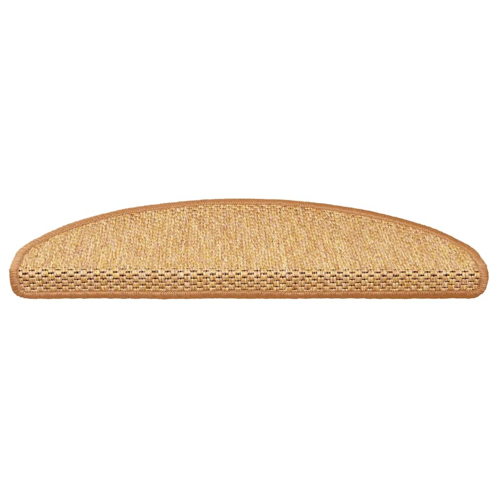 vidaXL Samoprzylepne nakładki na schody, 15 szt., 65x21x4 cm, sizalowe