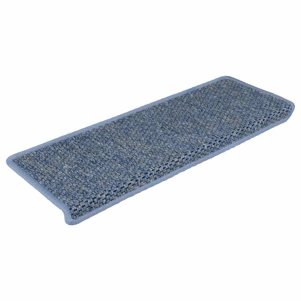 vidaXL Samoprzylepne nakładki na schody, 15 szt., 65x21x4cm niebieskie