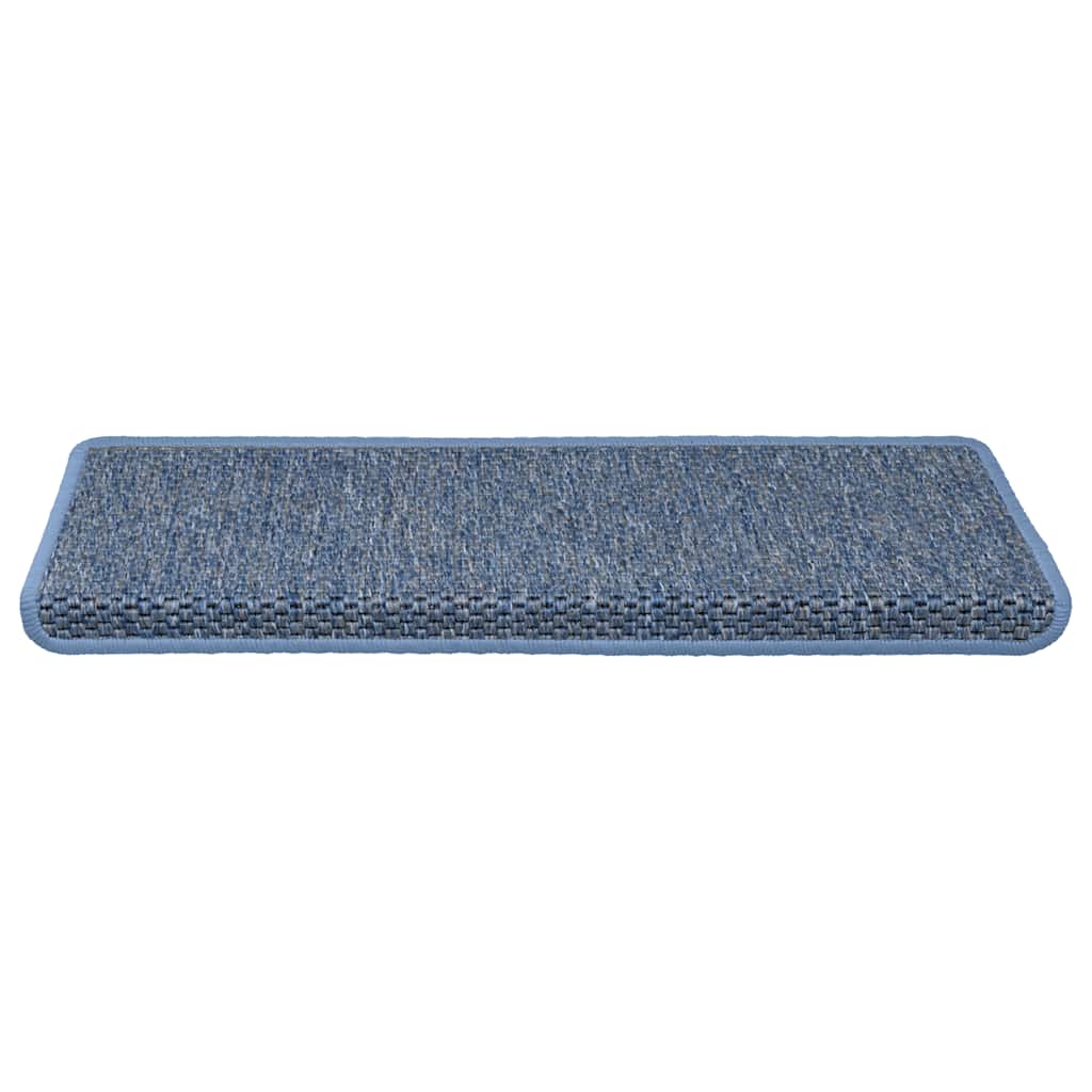 vidaXL Samoprzylepne nakładki na schody, 15 szt., 65x21x4cm niebieskie