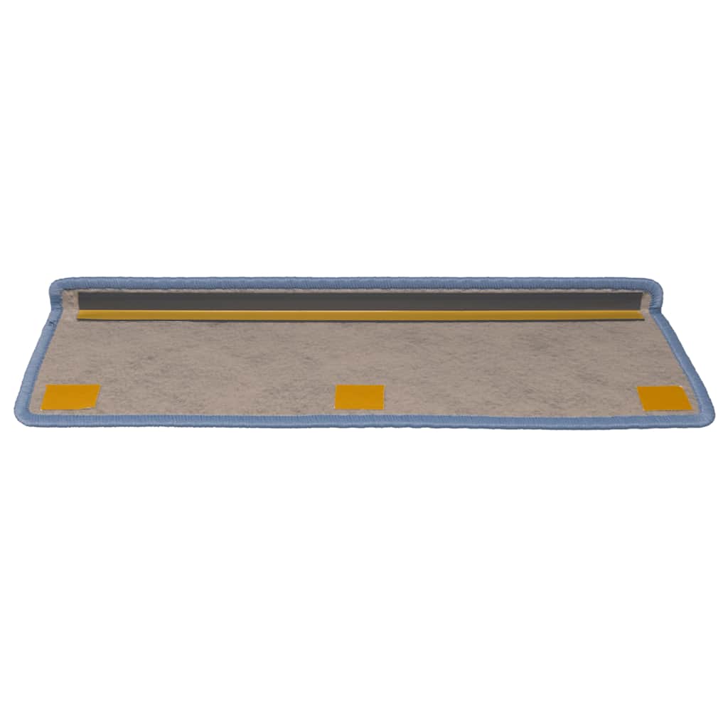 vidaXL Samoprzylepne nakładki na schody, 15 szt., 65x21x4cm niebieskie
