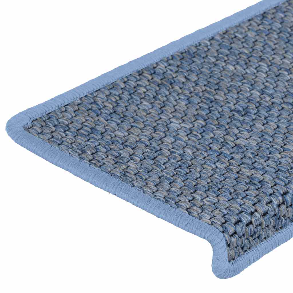 vidaXL Samoprzylepne nakładki na schody, 15 szt., 65x21x4cm niebieskie