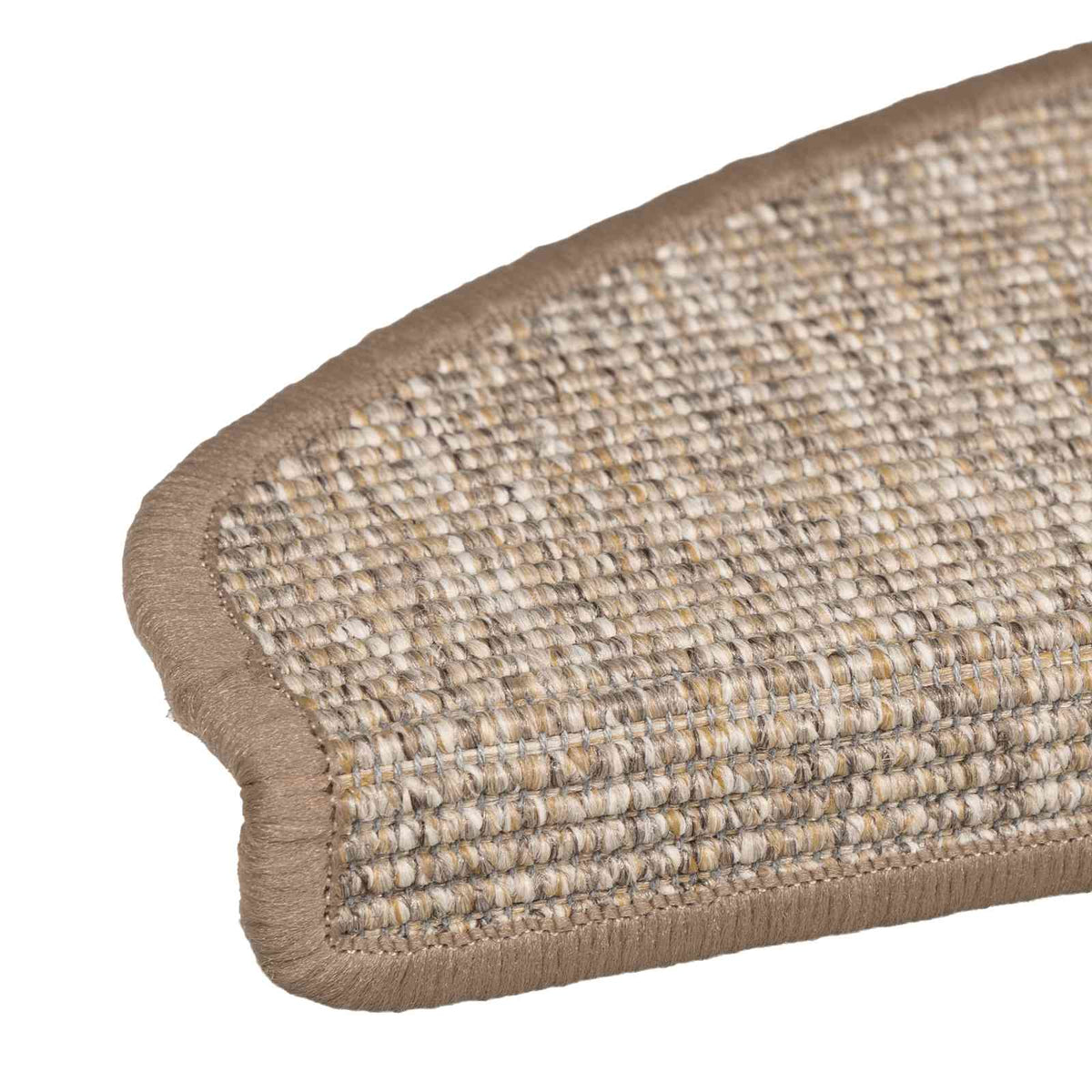 vidaXL Maty na schody 15 szt. 65x21x4 cm Jasnobrązowe, półokrągłe, duże