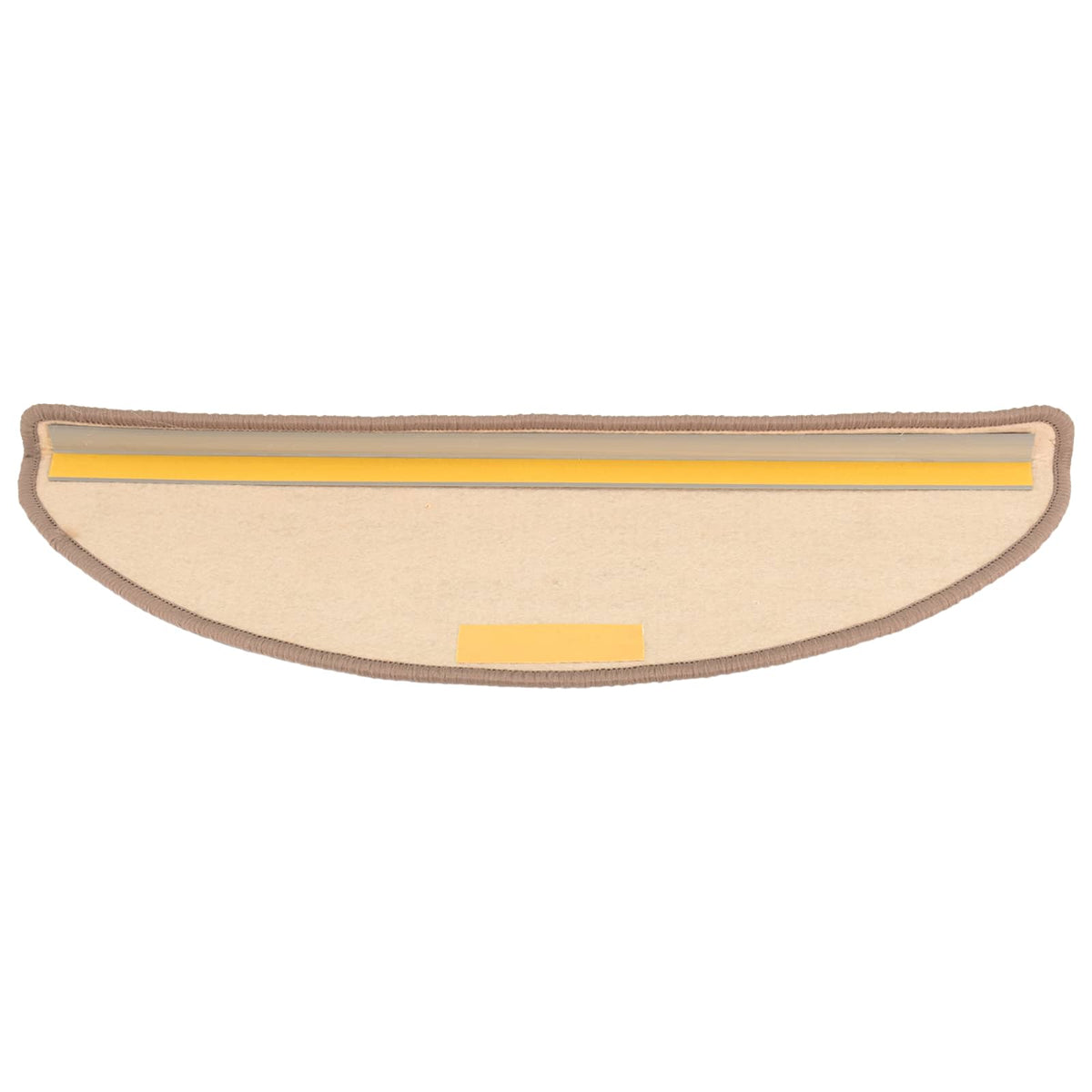 vidaXL Maty na schody 15 szt. 65x21x4 cm Jasnobrązowe, półokrągłe, duże