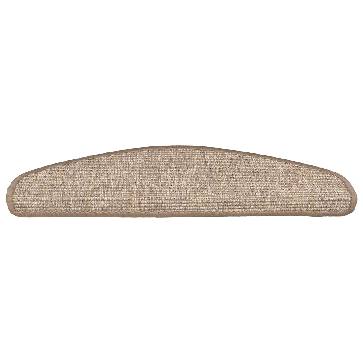 vidaXL Maty na schody 15 szt. 65x21x4 cm Jasnobrązowe, półokrągłe, duże