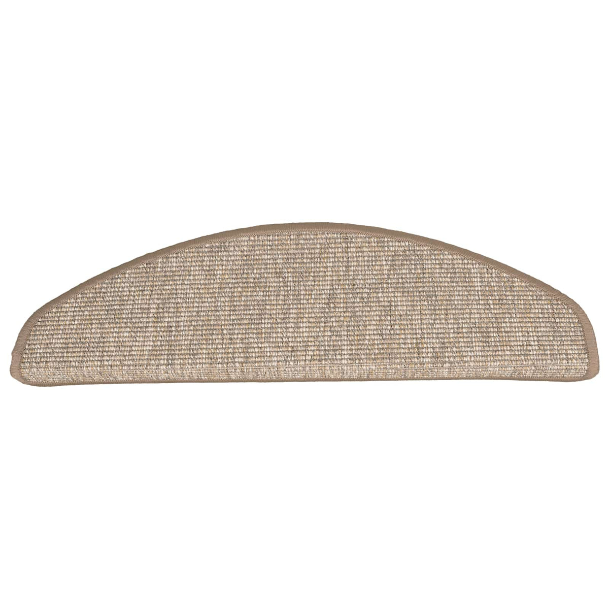 vidaXL Maty na schody 15 szt. 65x21x4 cm Jasnobrązowe, półokrągłe, duże