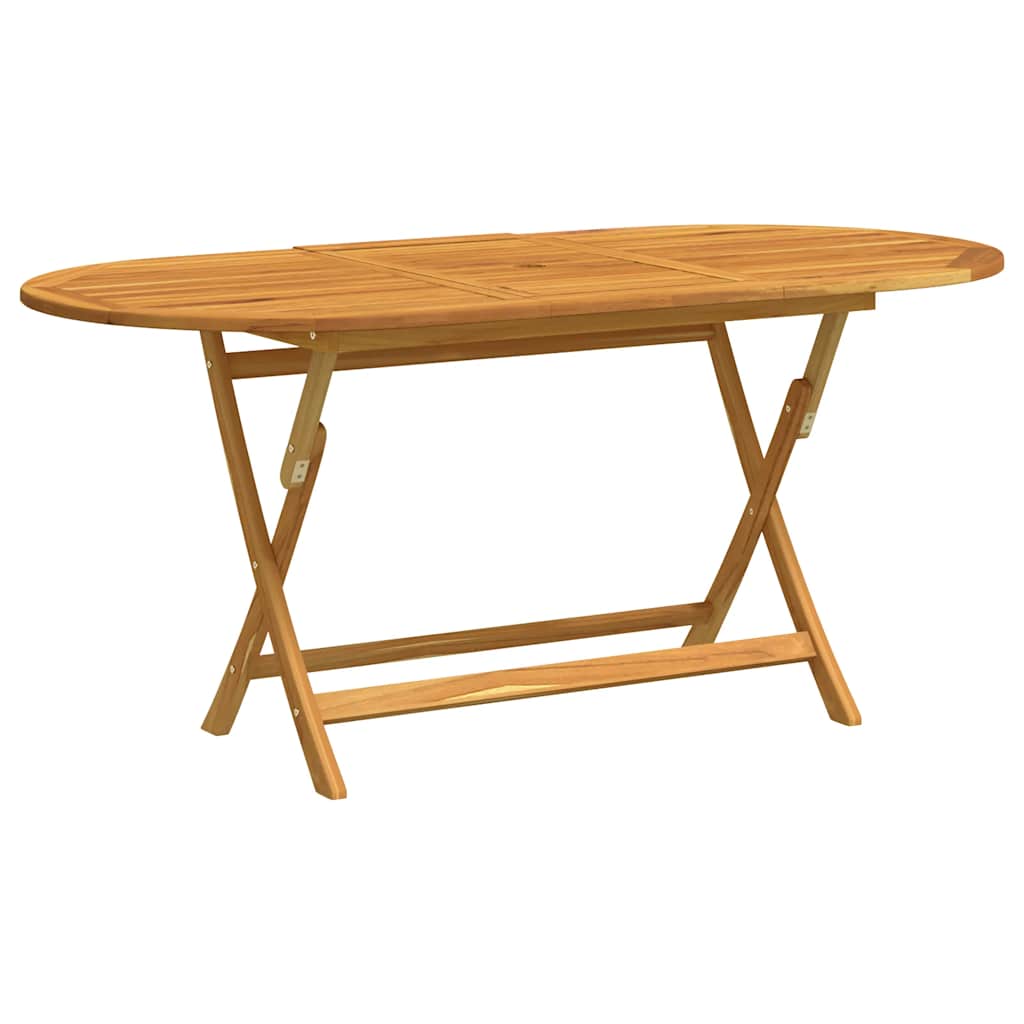 vidaXL Składany stół ogrodowy, 160x85x75 cm, lite drewno eukaliptusowe