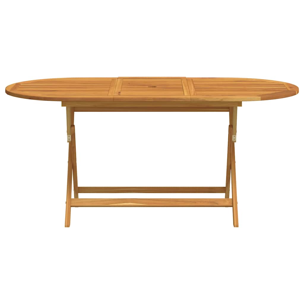 vidaXL Składany stół ogrodowy, 160x85x75 cm, lite drewno eukaliptusowe