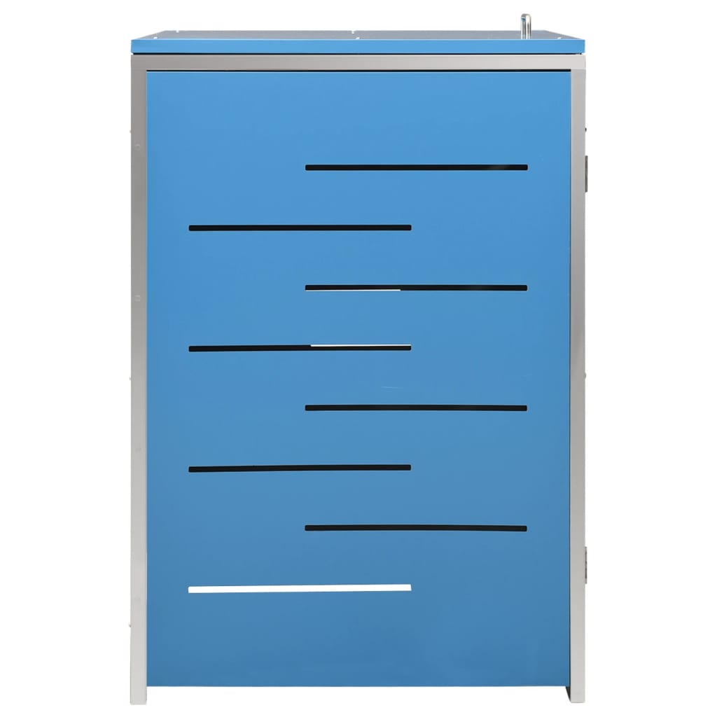 vidaXL Osłona na 1 kosz na śmieci, 69x77,5x112,5 cm, stal nierdzewna
