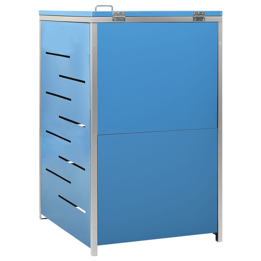 vidaXL Osłona na 1 kosz na śmieci, 69x77,5x112,5 cm, stal nierdzewna