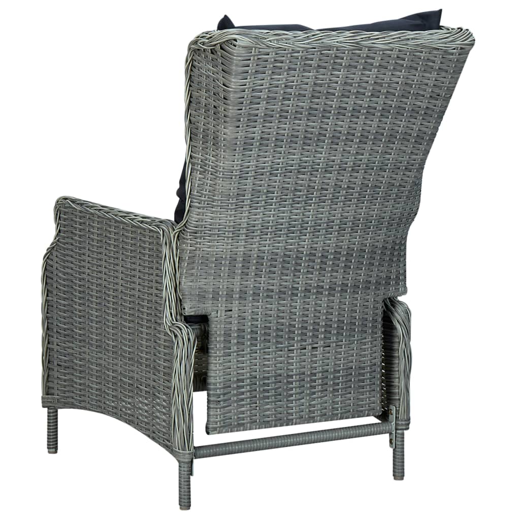 vidaXL 5-częściowy zestaw mebli ogrodowych, jasnoszary