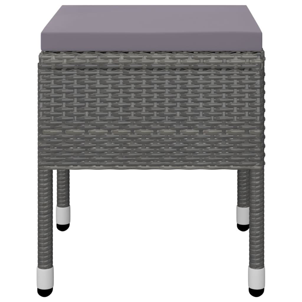 vidaXL 7-częściowy zestaw mebli ogrodowych, szary