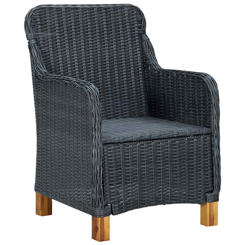 vidaXL 7-częściowy zestaw mebli ogrodowych, ciemnoszary