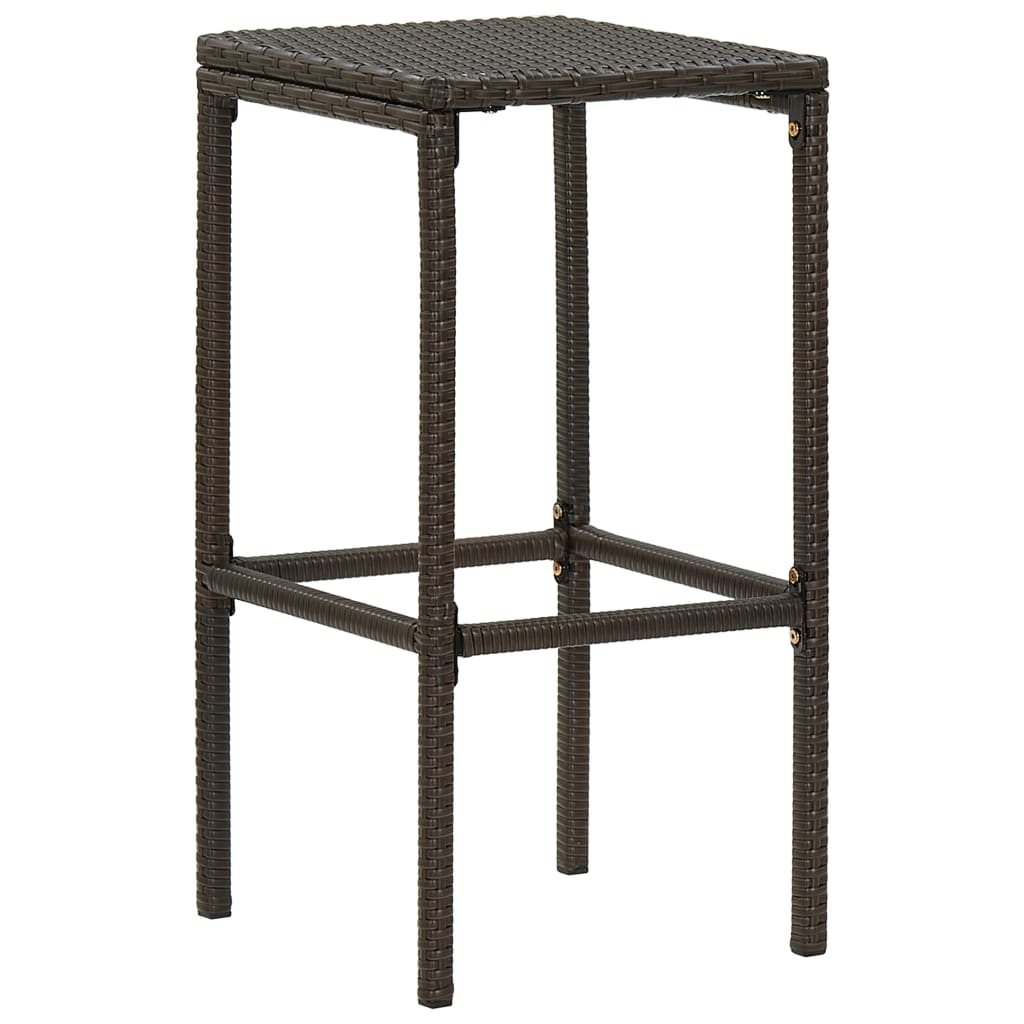 vidaXL 9-cz. zestaw mebli barowych do ogrodu, z poduszkami, brązowy