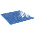 vidaXL Płytki mozaikowe 11 pcs Niebieski 50 x 50 cm Szkło