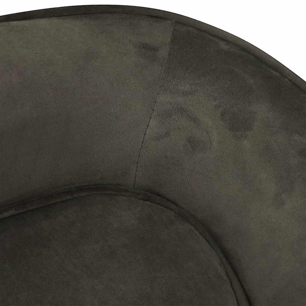 vidaXL Sofa dla psa, ciemnoszara, 67x47x36 cm, pluszowa