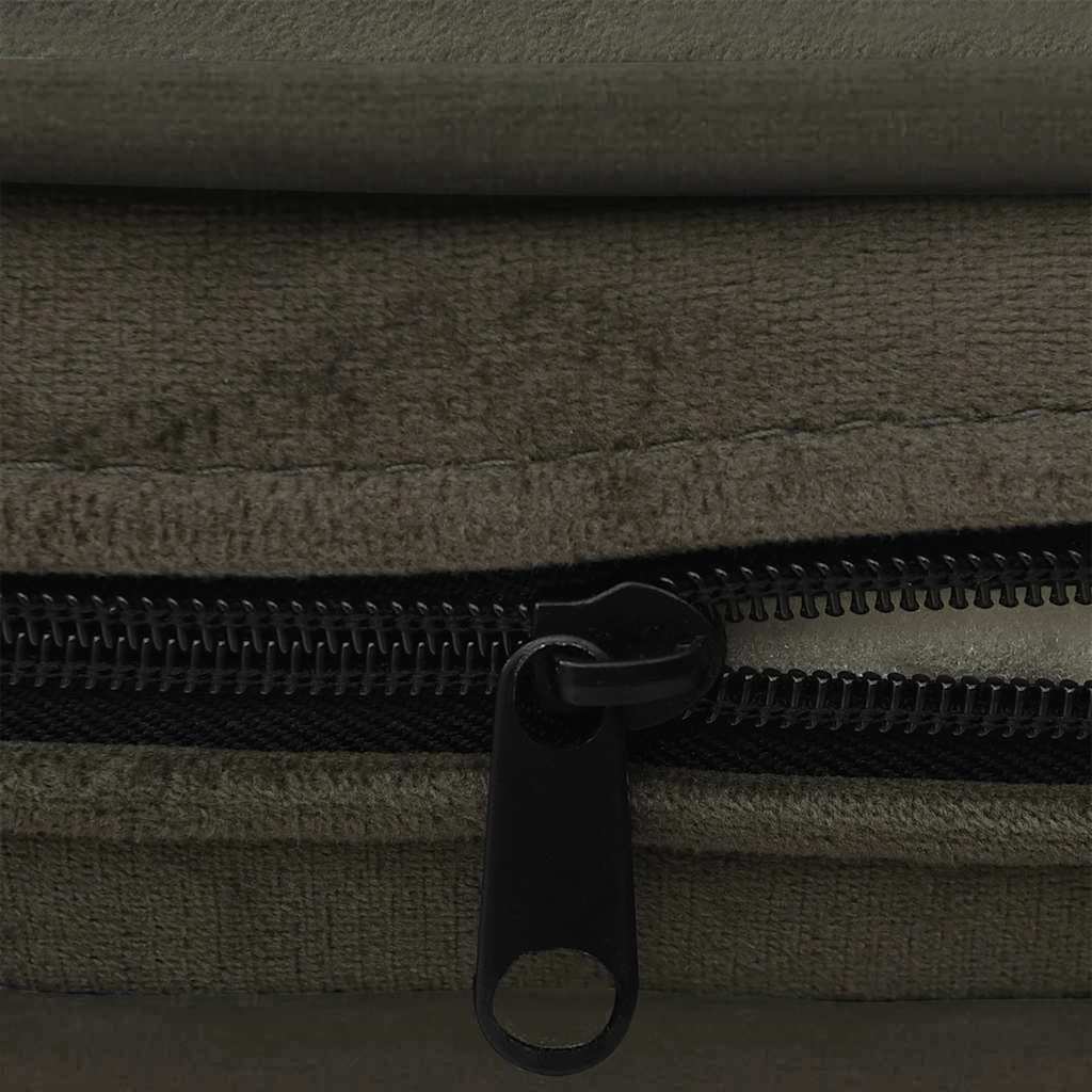 vidaXL Sofa dla psa, ciemnoszara, 67x47x36 cm, pluszowa
