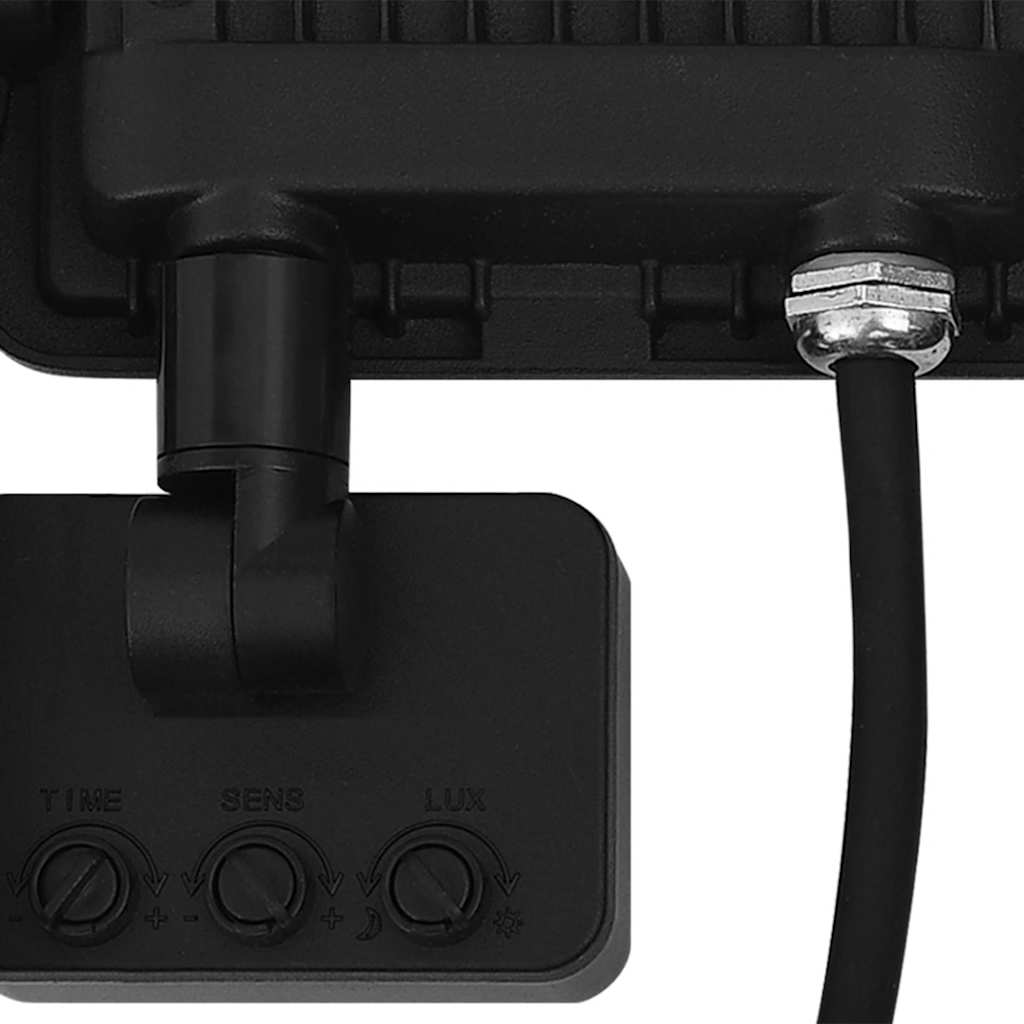 vidaXL Reflektor LED z czujnikiem, 20 W, ciepłe białe światło