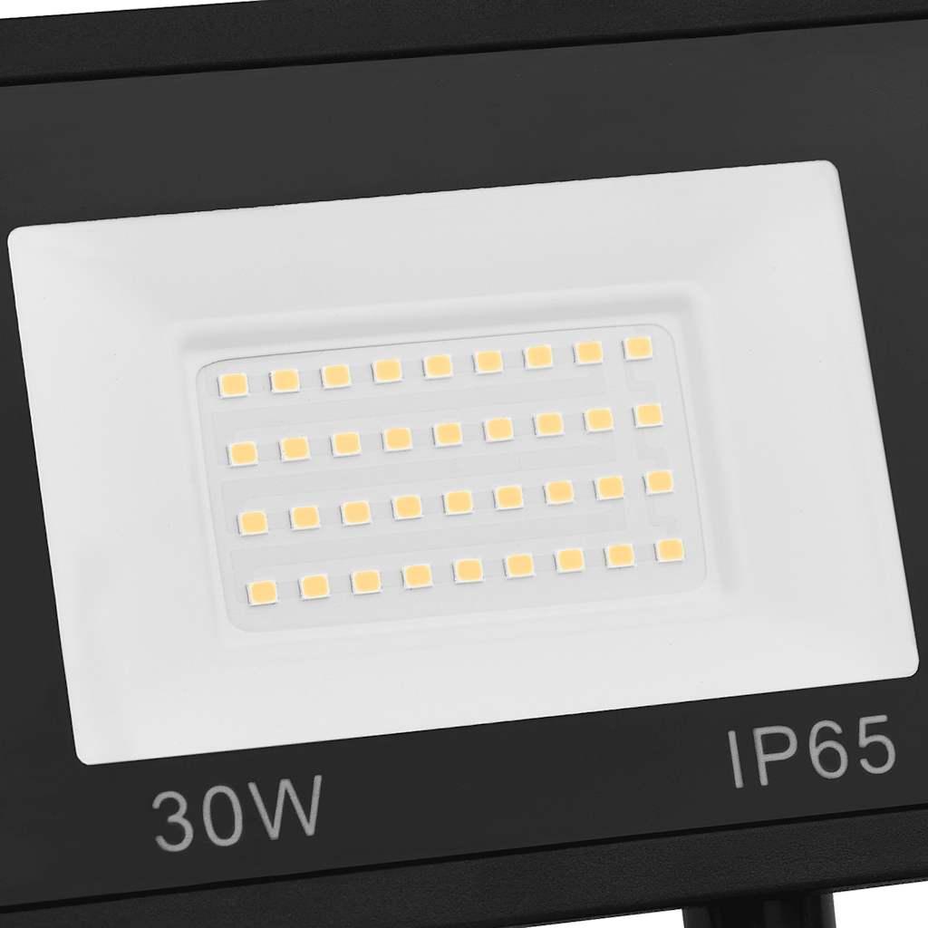 vidaXL Reflektor LED z czujnikiem, 30 W, ciepłe białe światło
