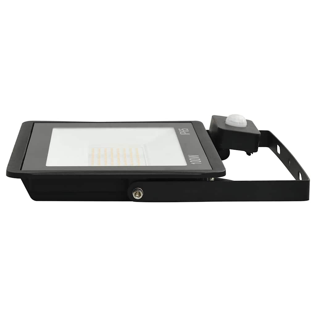vidaXL Reflektor LED z czujnikiem, 100 W, ciepłe białe światło