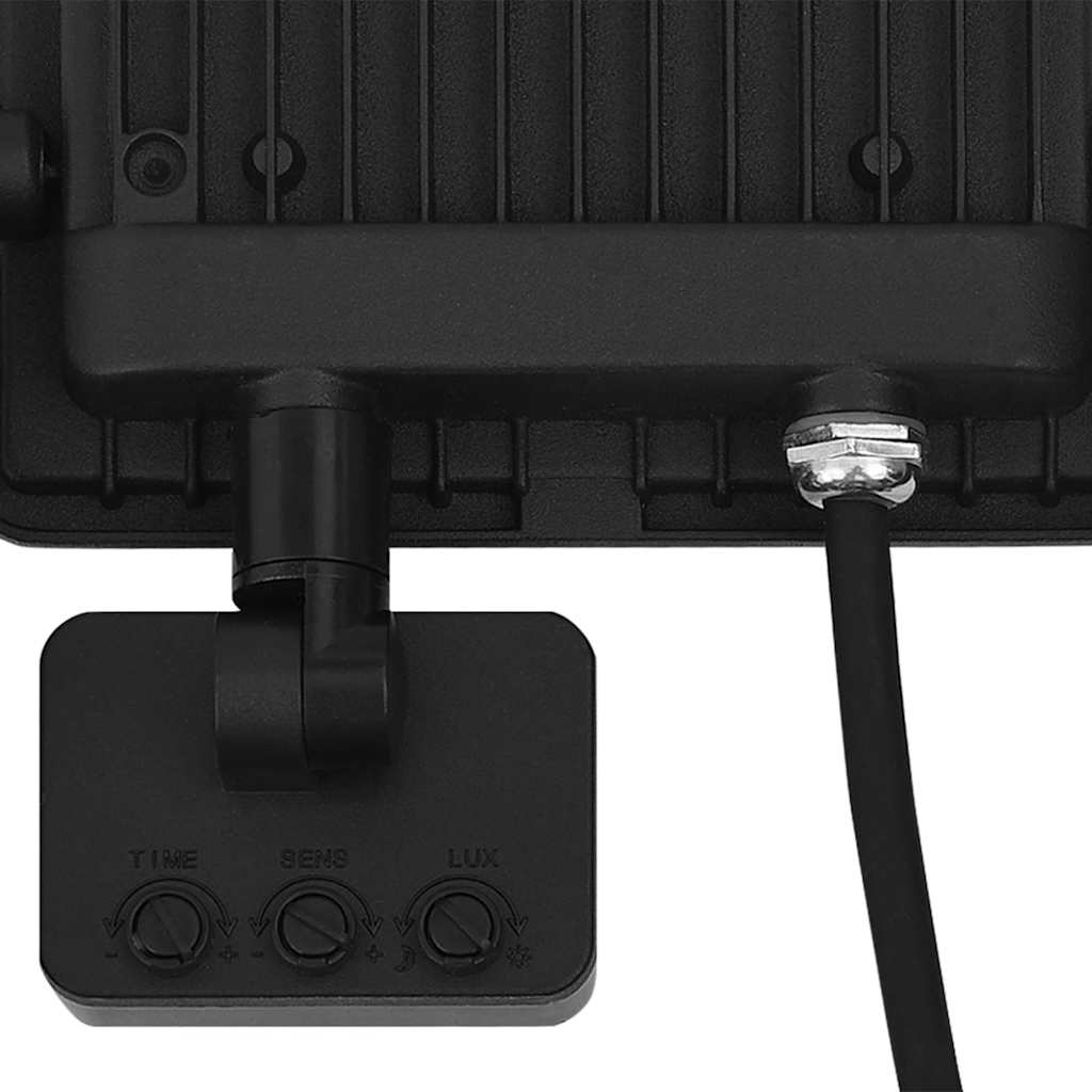 vidaXL Reflektor LED z czujnikiem, 30 W, zimne białe światło