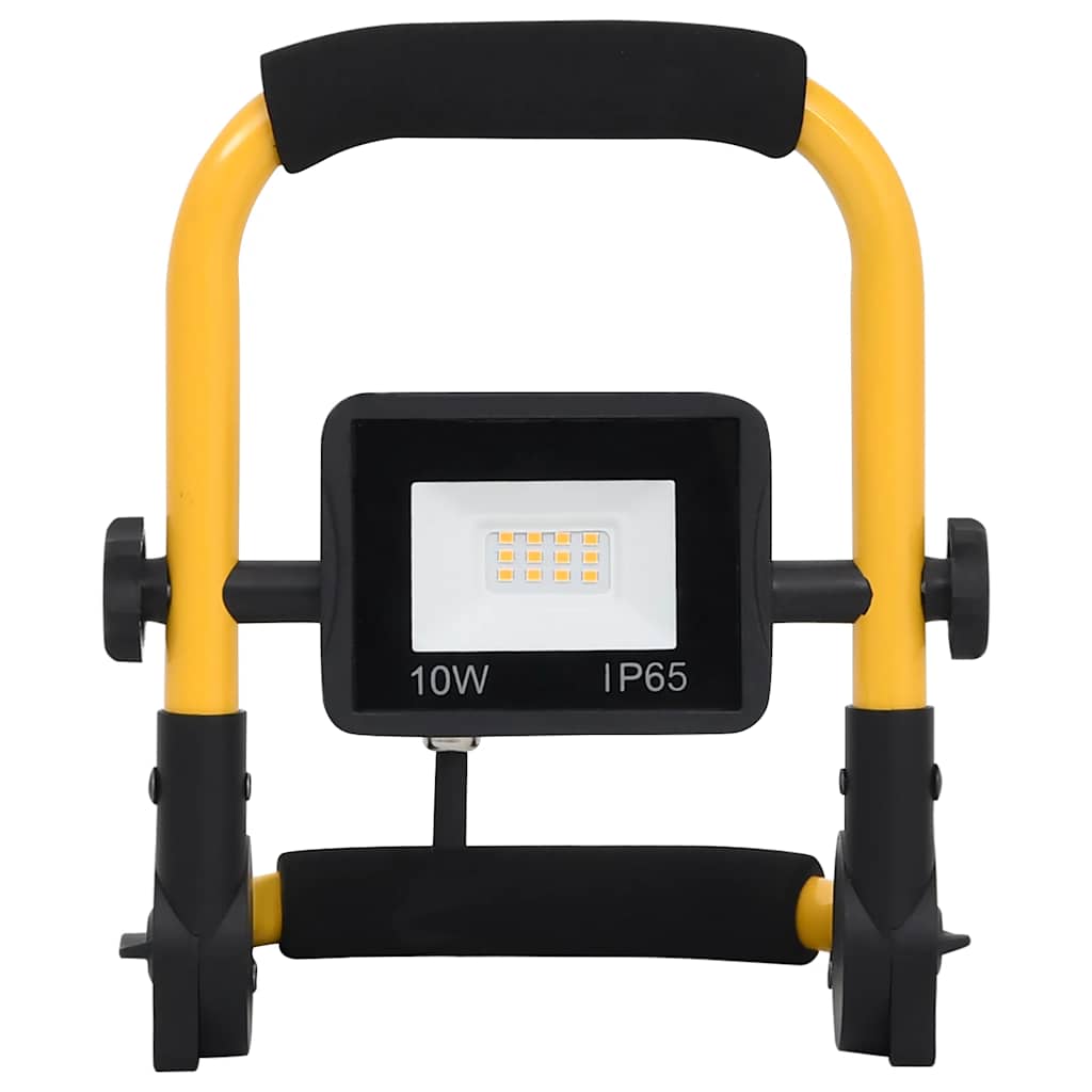 vidaXL Reflektor LED z uchwytem, 10 W, zimne białe światło