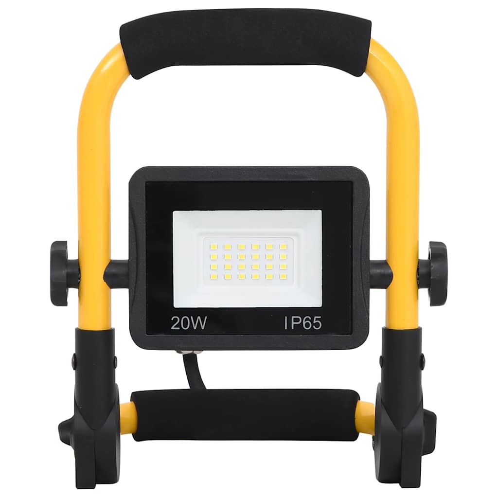 vidaXL Reflektor LED z uchwytem, 20 W, zimne białe światło