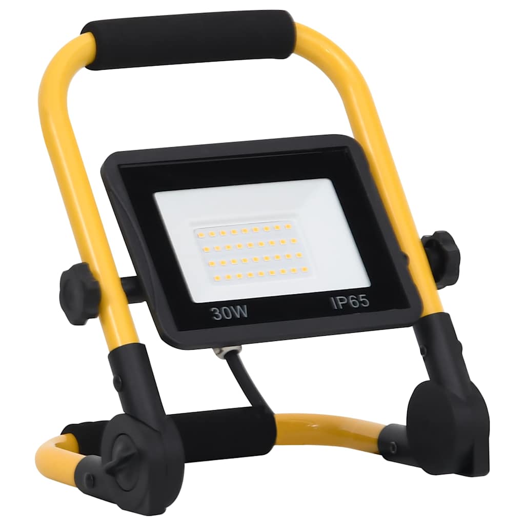 vidaXL Reflektor LED z uchwytem, 30 W, zimne białe światło