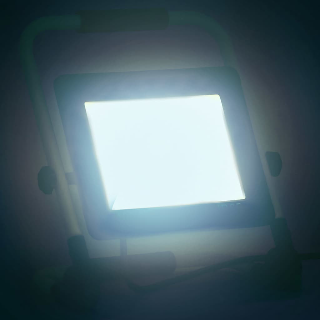 vidaXL Reflektor LED z uchwytem, 100 W, zimne białe światło