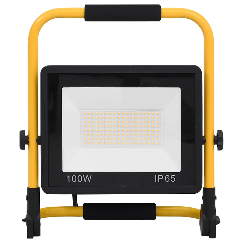 vidaXL Reflektor LED z uchwytem, 100 W, zimne białe światło