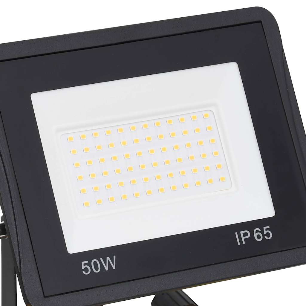 vidaXL Reflektor LED z uchwytem, 2x50 W, ciepłe białe światło