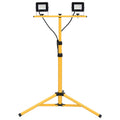 vidaXL Reflektor LED ze stojakiem, 2x20 W, zimne białe światło