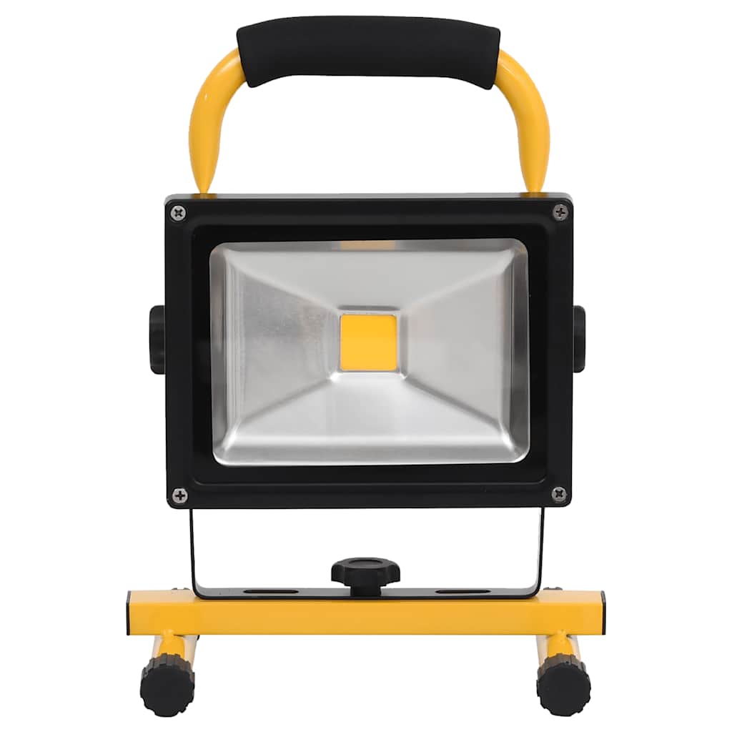 vidaXL Reflektor LED, akumulator i uchwyt, 30 W, zimne białe światło