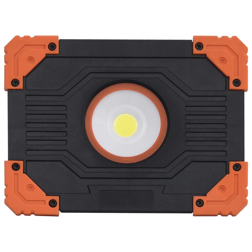 vidaXL Przenośny reflektor LED, ABS, 10 W, zimne białe światło