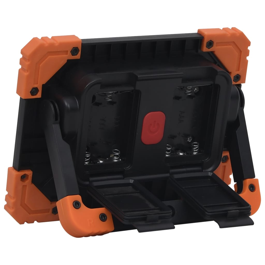 vidaXL Przenośny reflektor LED, ABS, 10 W, zimne białe światło