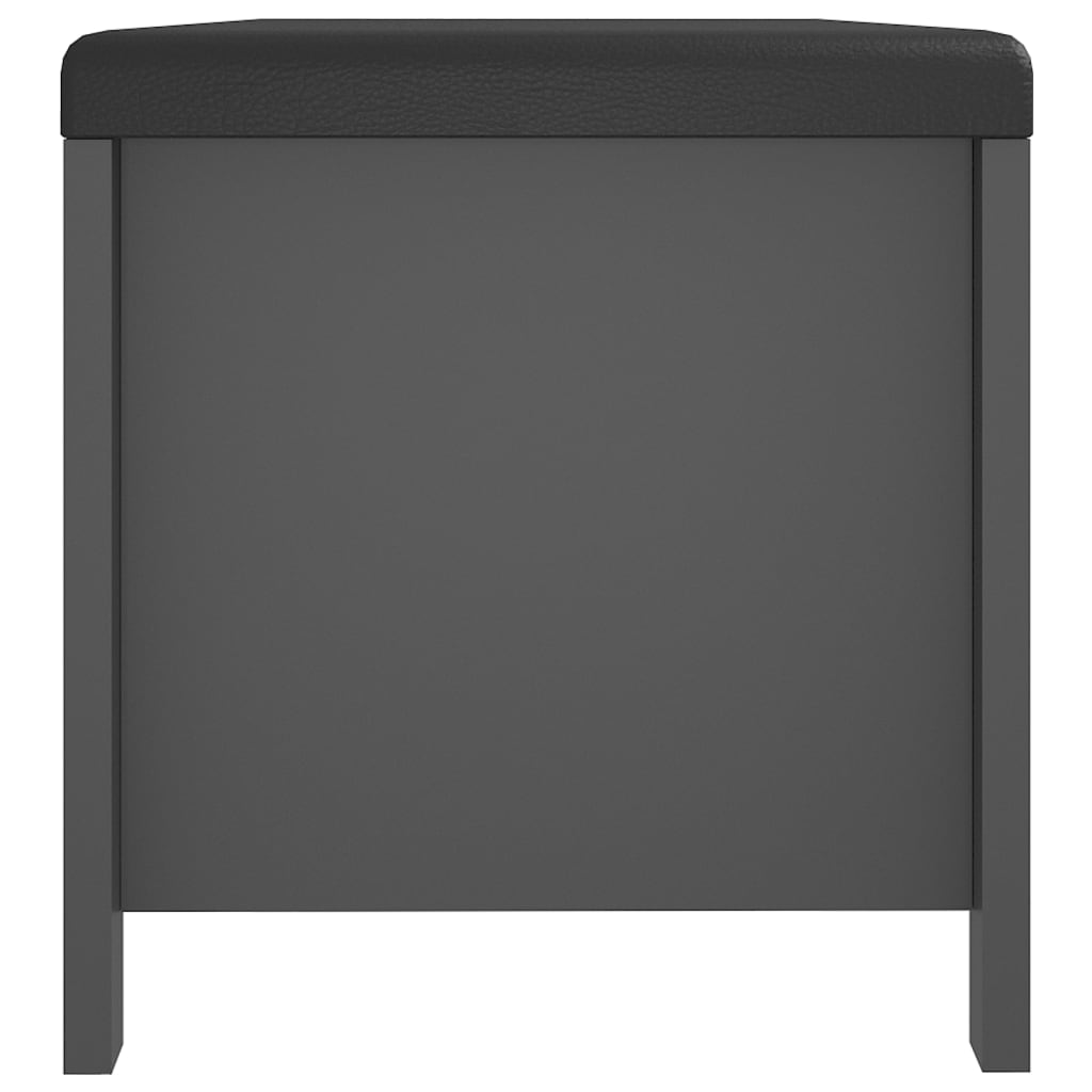 vidaXL Skrzynia z poduszką, szara 105x40x45 cm materiał drewnopochodny