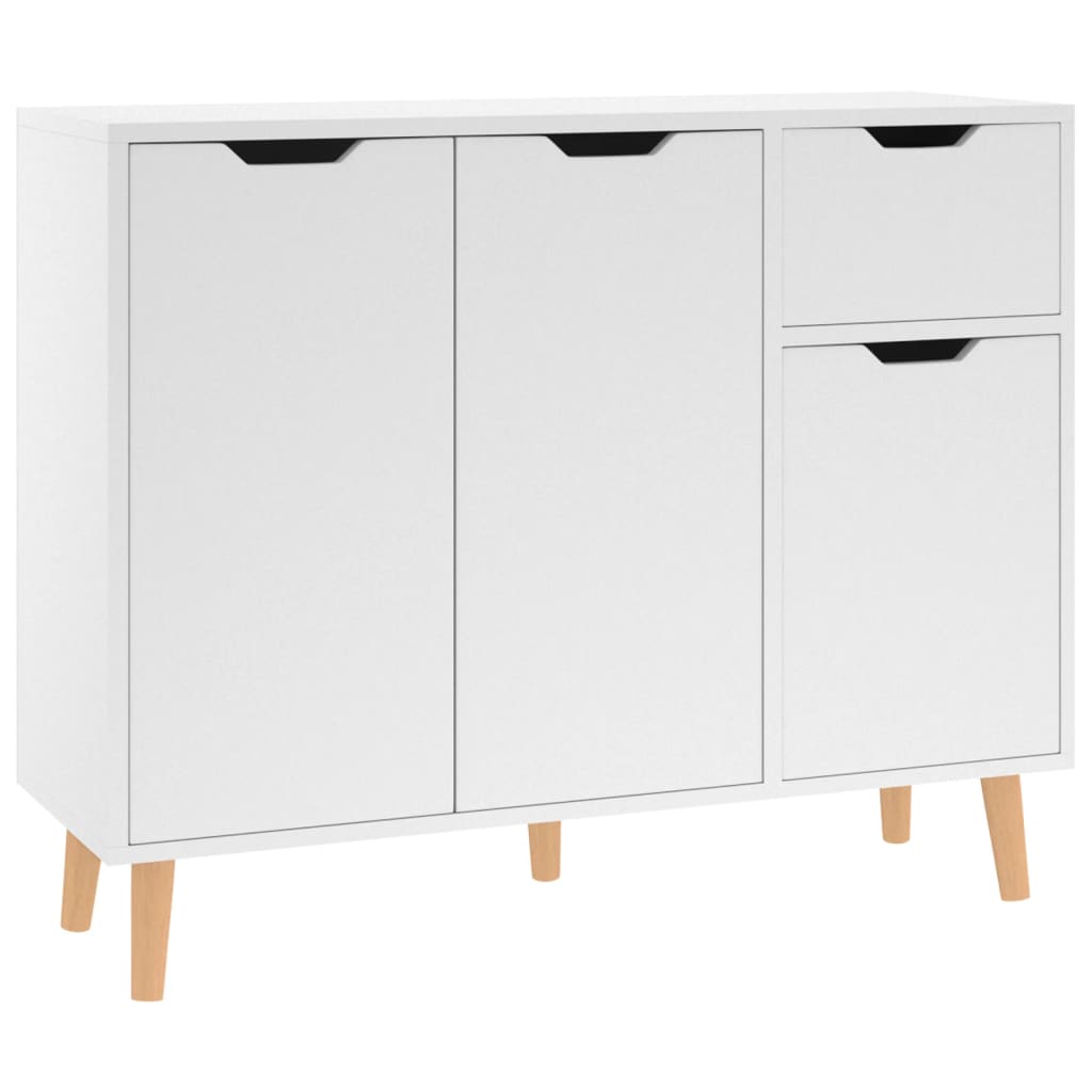 vidaXL Szafka, biała, 90x30x72 cm, materiał drewnopochodny