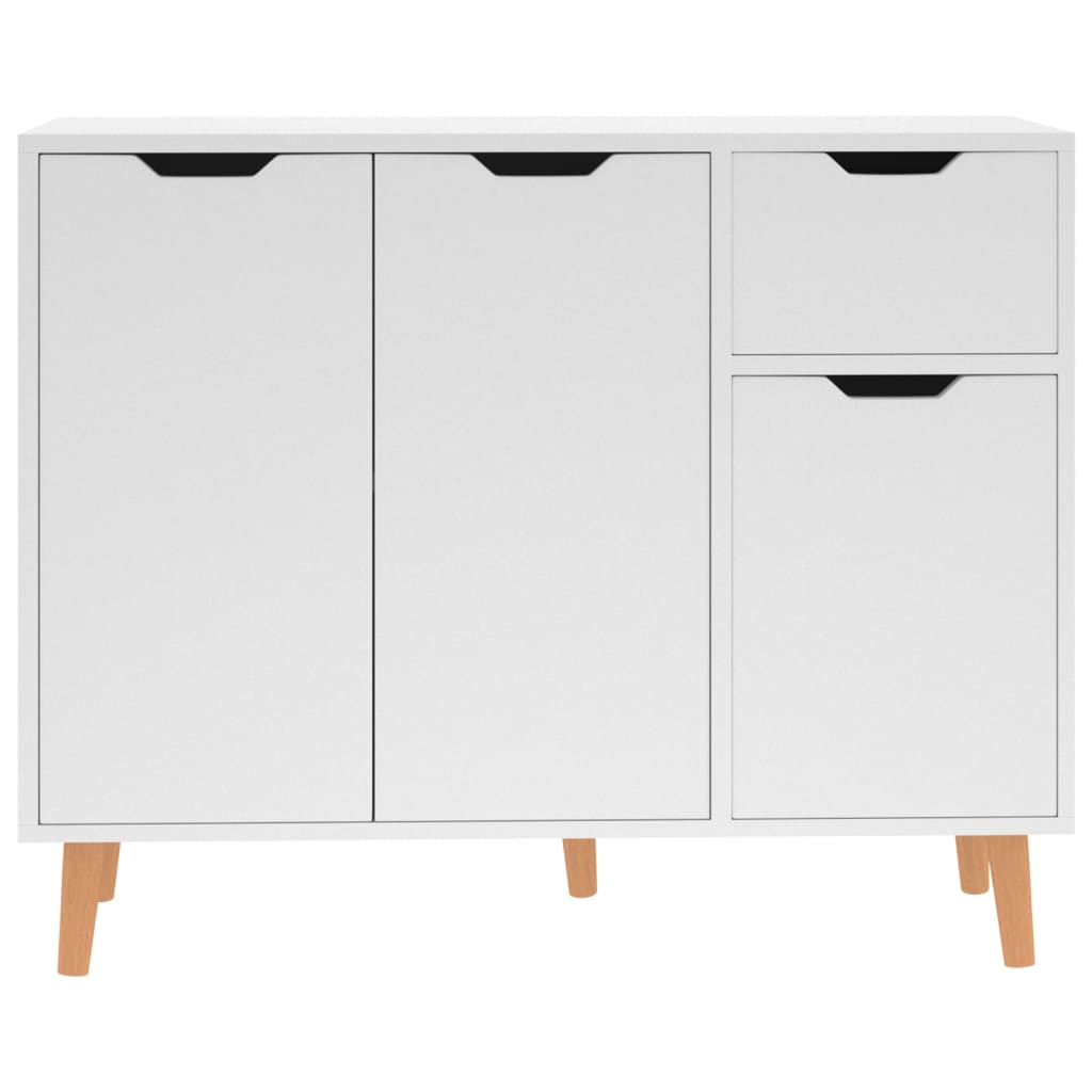 vidaXL Szafka, biała, 90x30x72 cm, materiał drewnopochodny