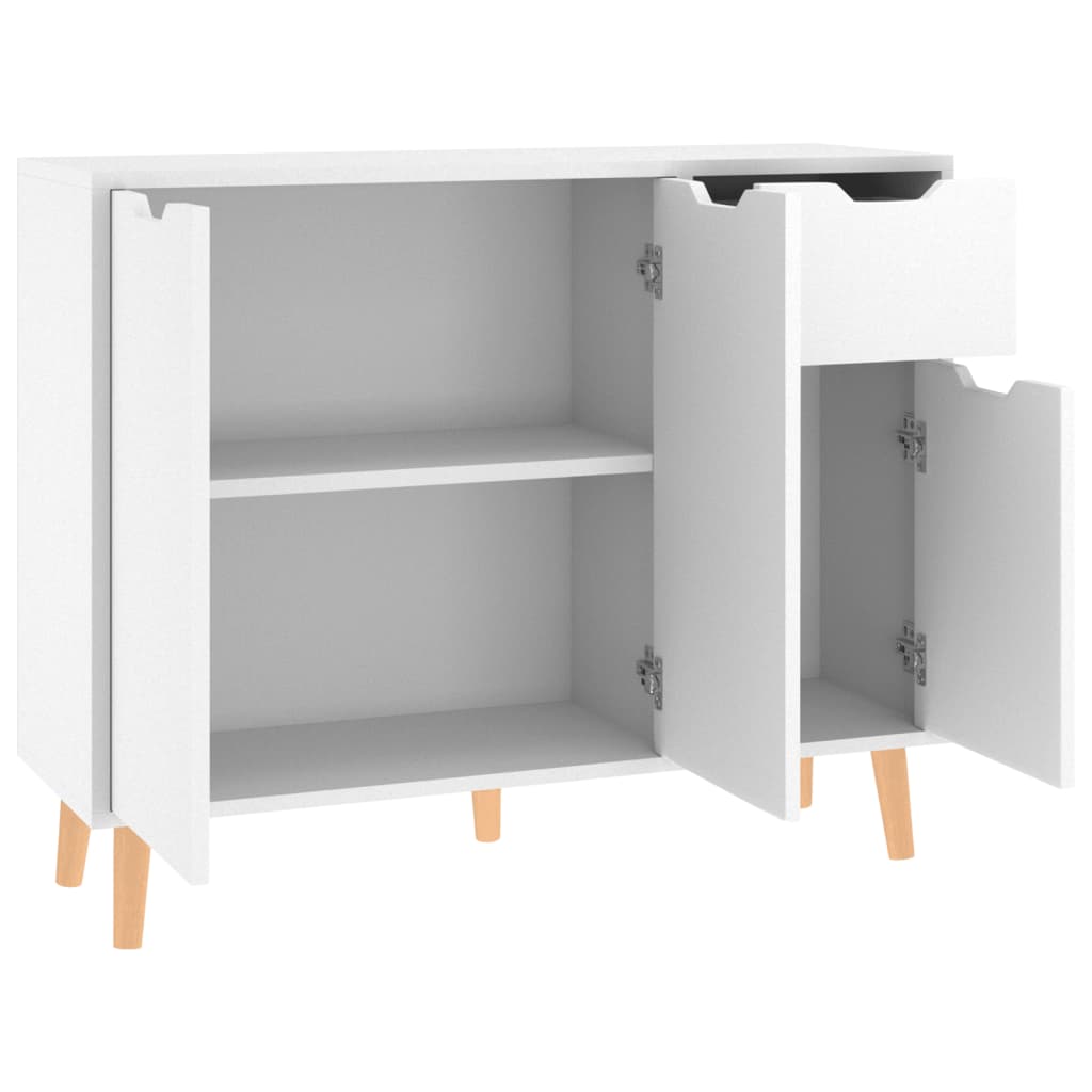 vidaXL Szafka, biała, 90x30x72 cm, materiał drewnopochodny